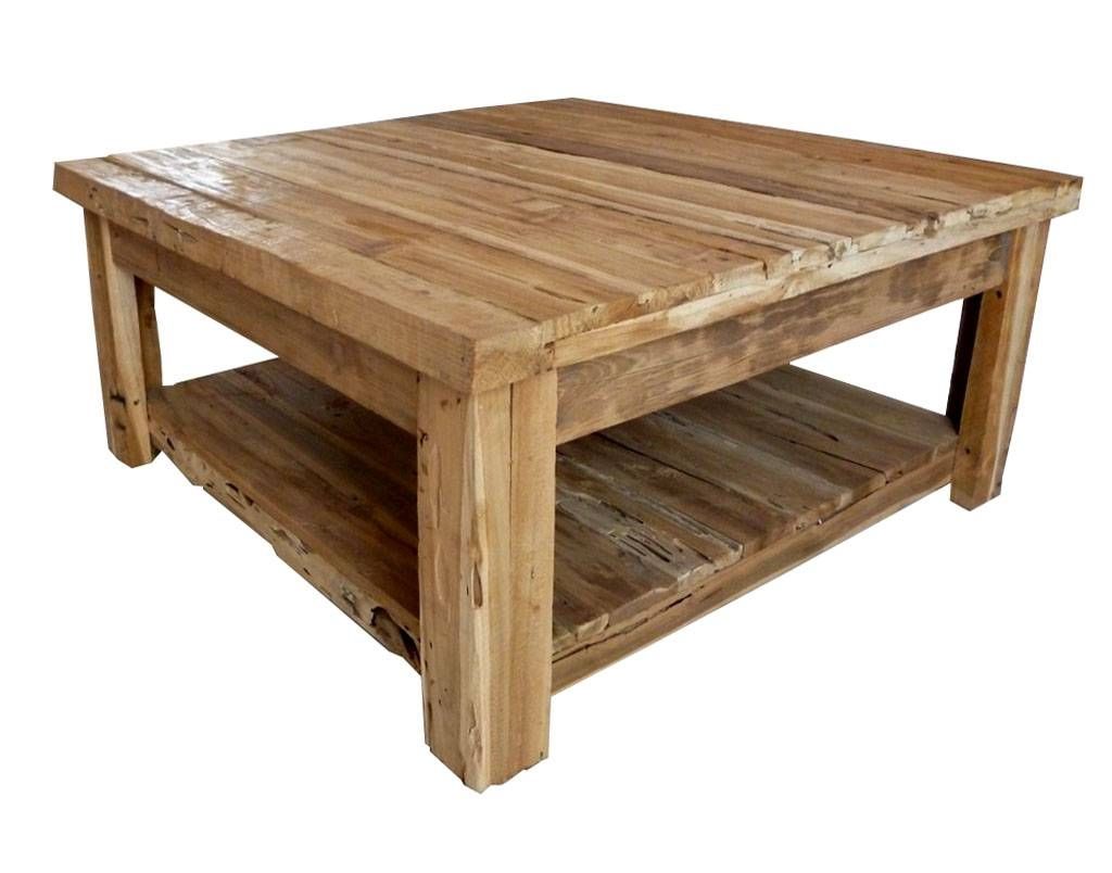 Coffee Tables Ideas: Impressive Square Wood Coffee Table Design Inside Large Wood Coffee Tables (View 14 of 15)