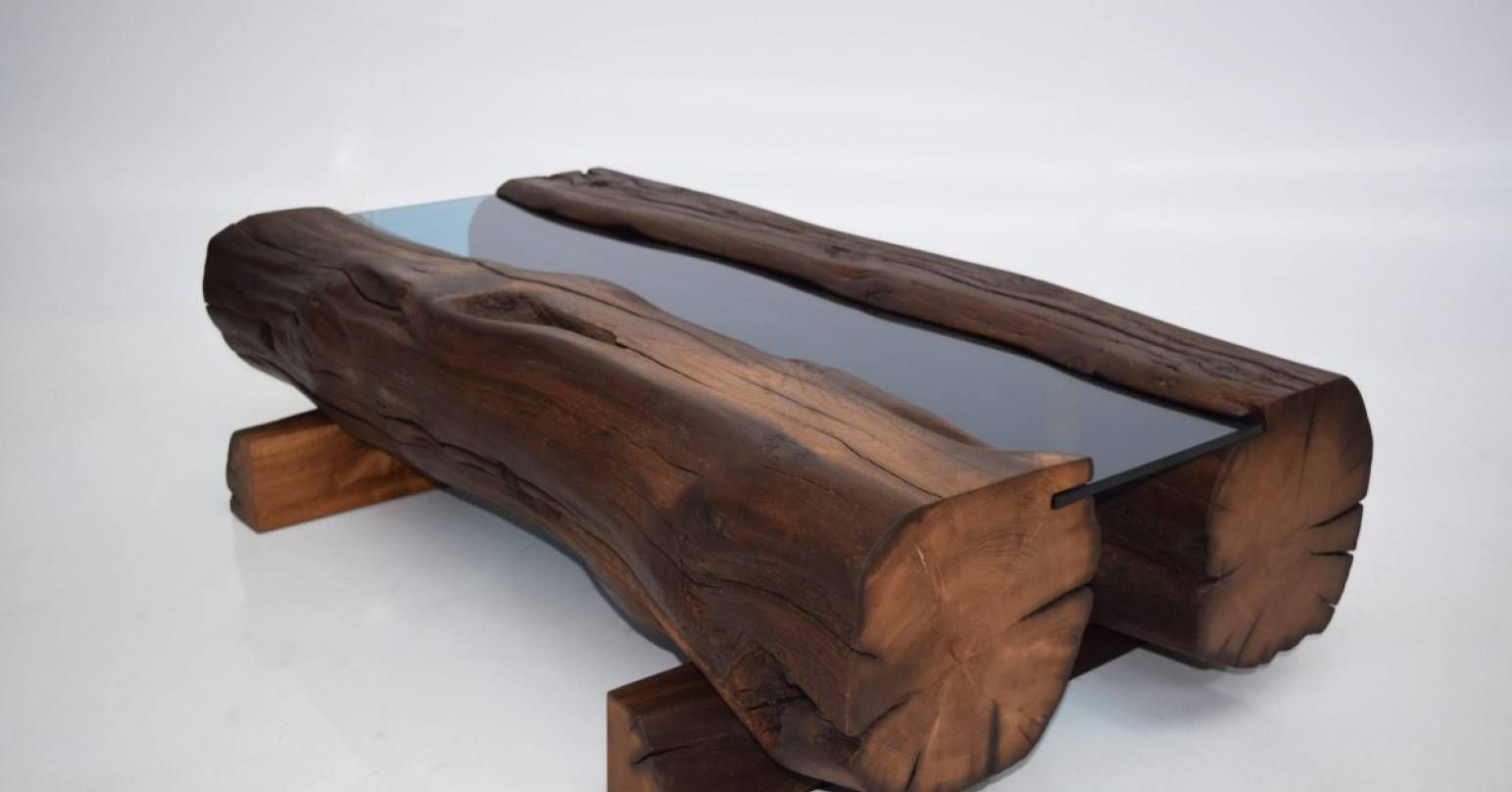 Coffee Tables : Low Solid Oak Beam Coffee Table In Hove East In Solid Oak Beam Coffee Table (View 4 of 15)