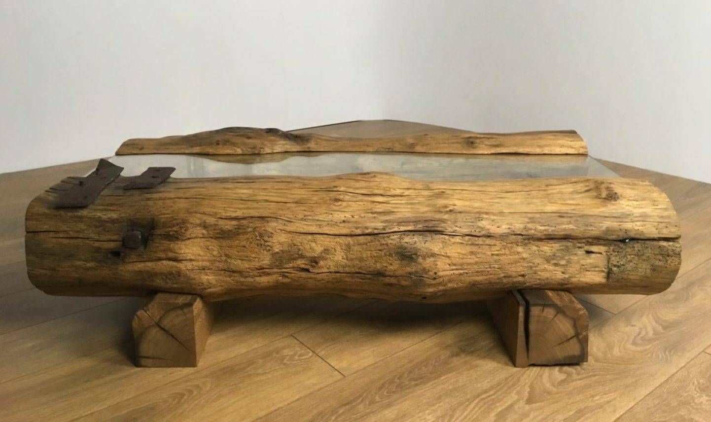 Coffee Tables : Oak Coffee Table Canterbury Solid French Rustic With Solid Oak Beam Coffee Table (Photo 7 of 15)