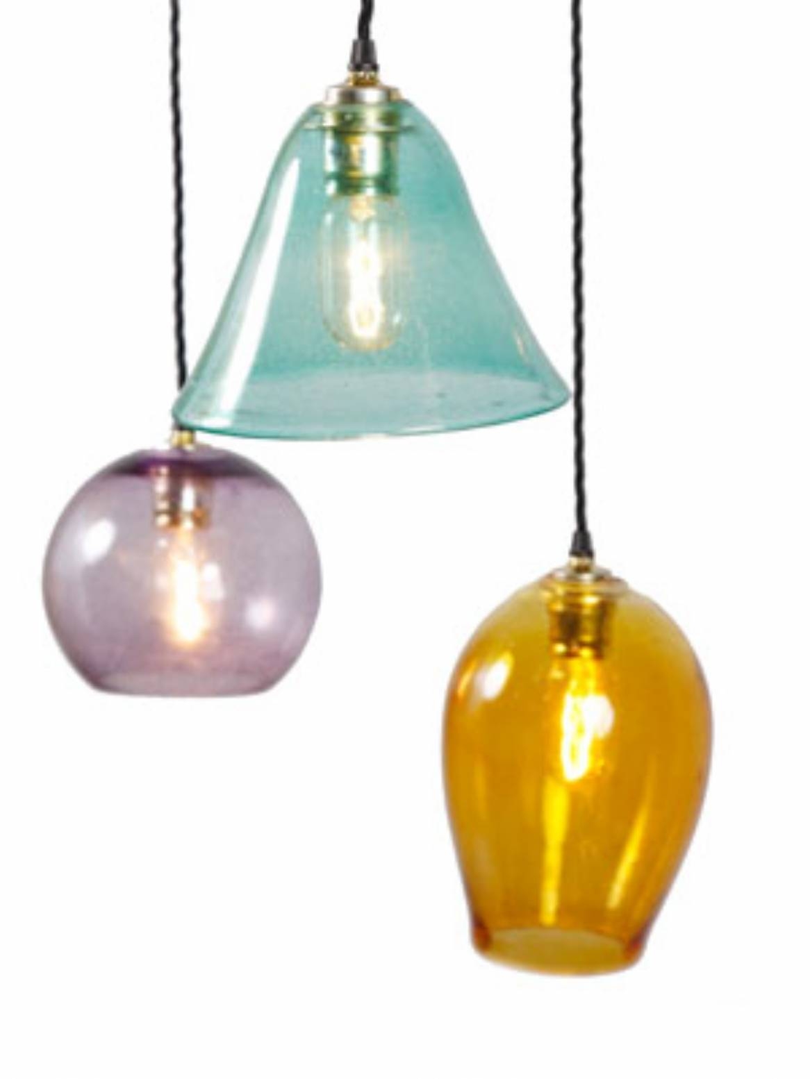 Coloured Glass Pendant For Coloured Glass Lights (Photo 1 of 15)