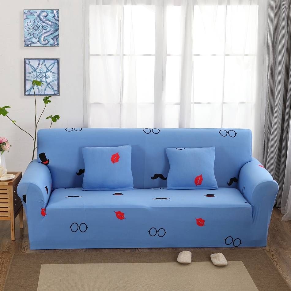Compare Prices On Sofa Slipcovers Blue  Online Shopping/buy Low Throughout Blue Sofa Slipcovers (View 12 of 15)