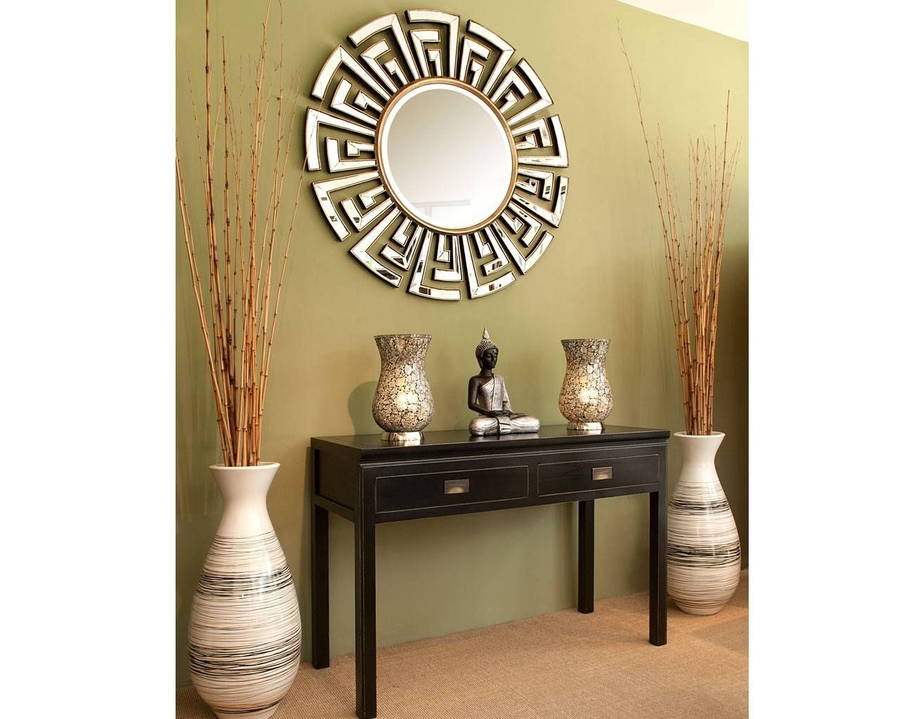 Contemporary Art Deco Round Mirror | Statement Circular Mirrors With Regard To Deco Mirrors (View 3 of 15)