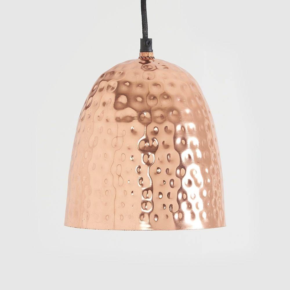 Copper Pendant Light In Hammered Copper Pendants (View 7 of 15)