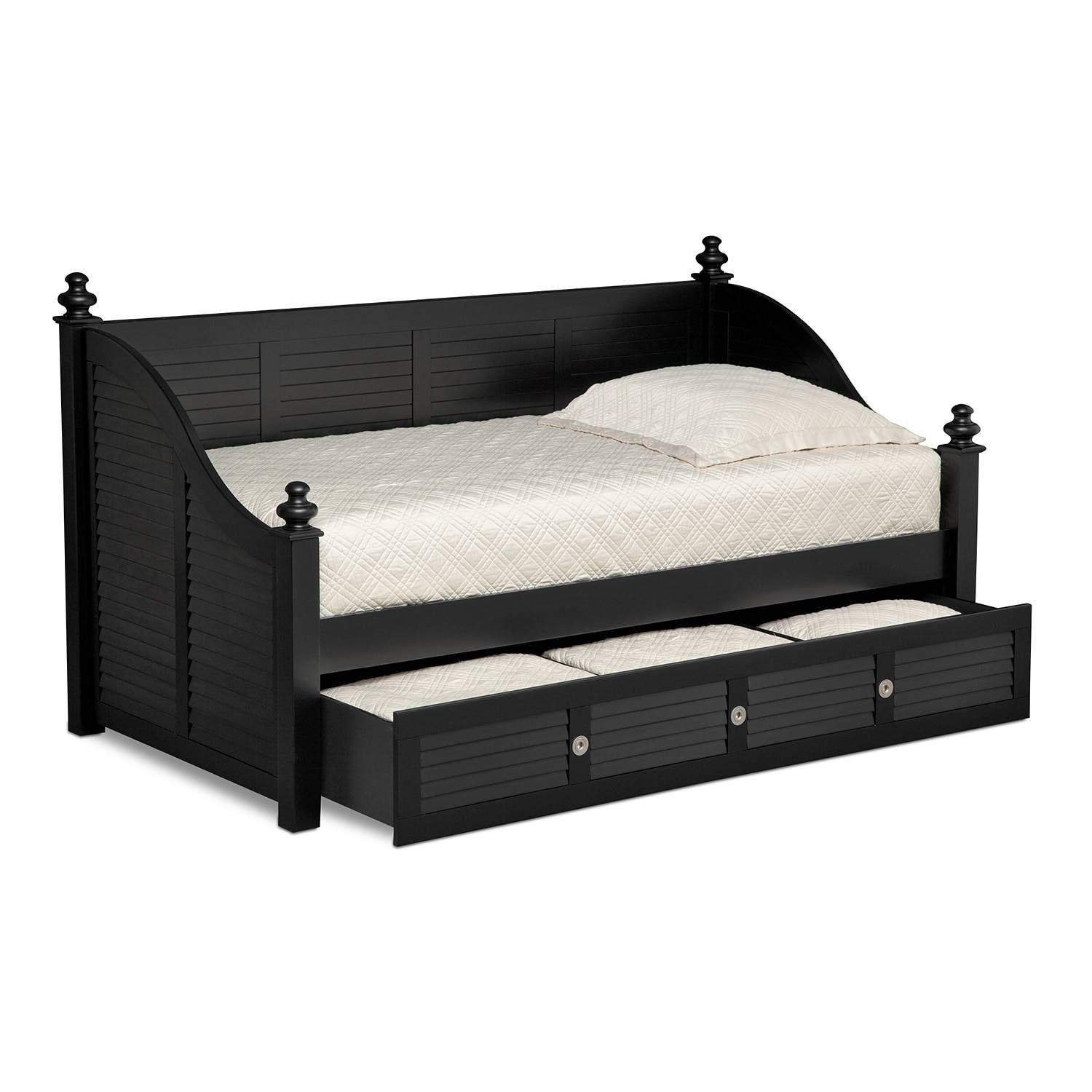 Daybeds & Trundle Beds | Bedroom Furniture | American Signature Inside Sofas Daybed With Trundle (Photo 11 of 15)