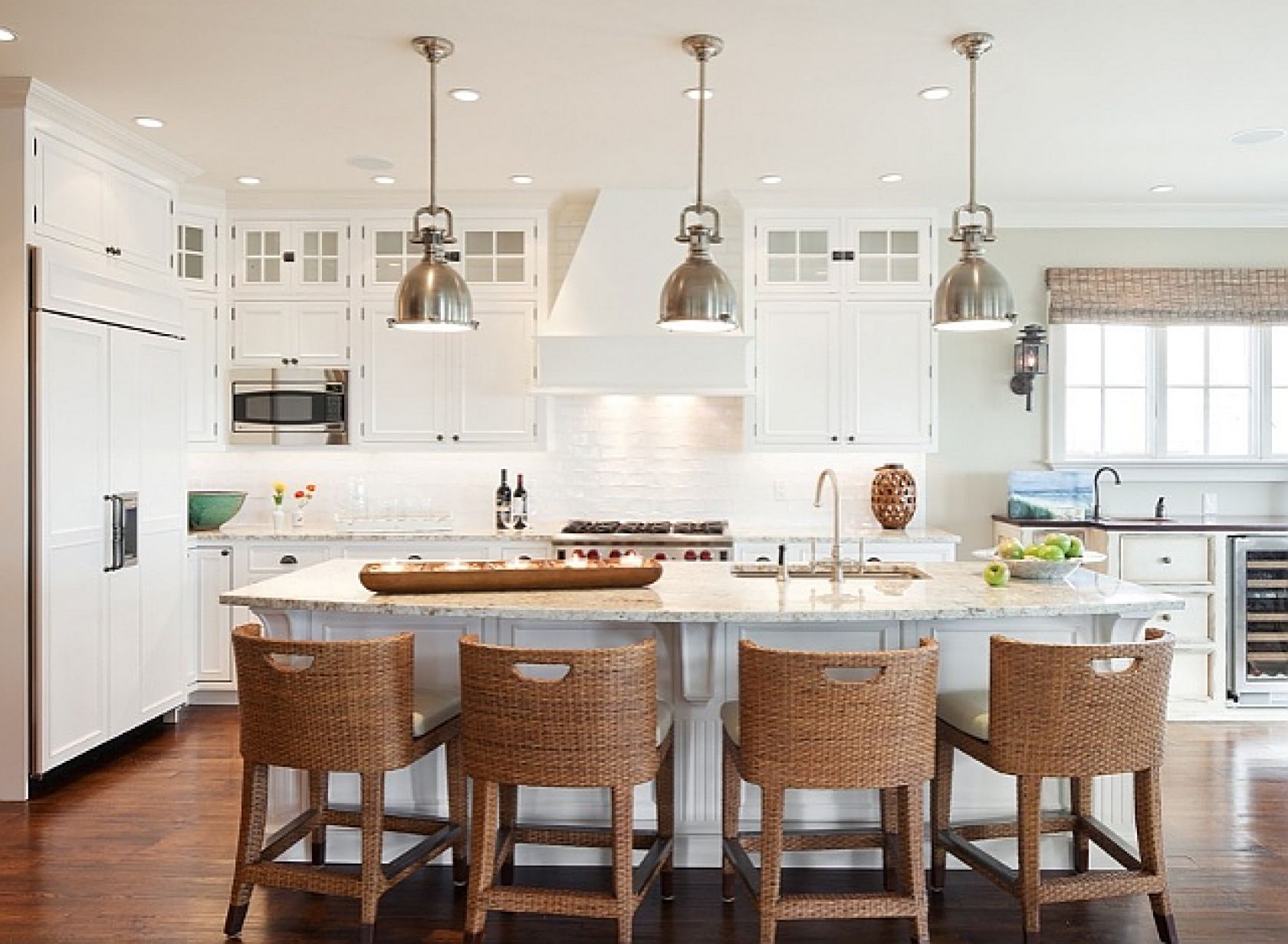 Design Tips: Coastal Kitchens With Seaside Style Inside Benson Pendant Lights (View 11 of 15)