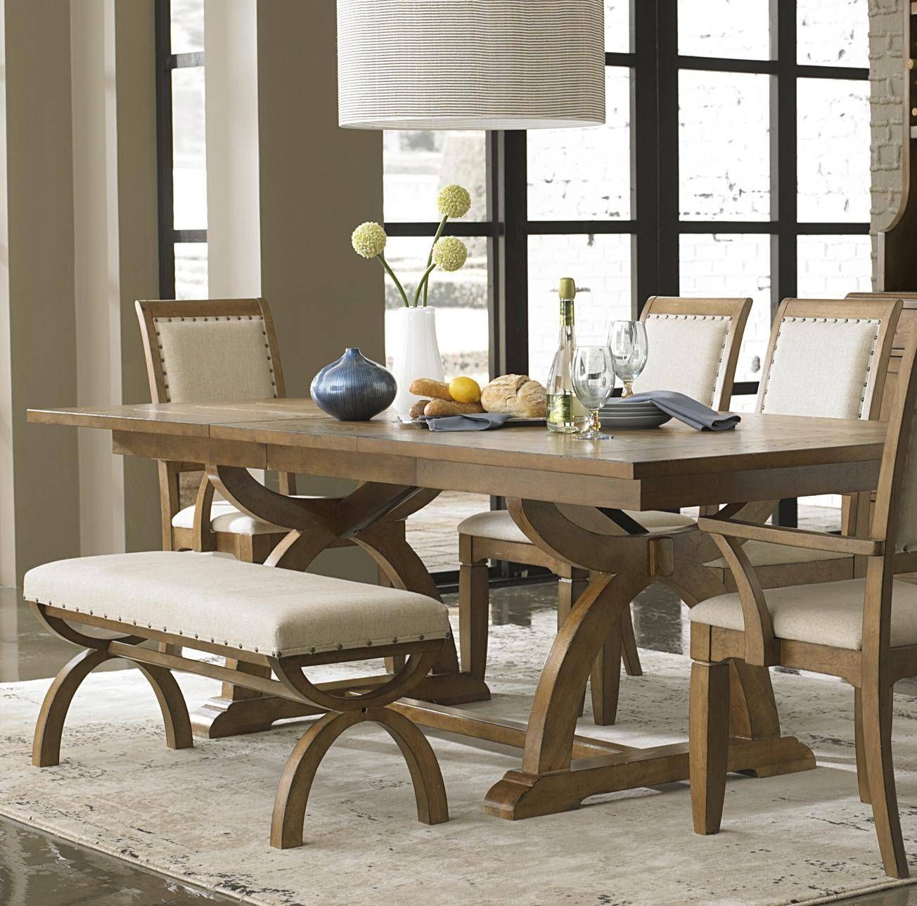 Dining Room Table With Bench Seat | Homesfeed Throughout Dining Room Bench Sofas (Photo 11 of 15)