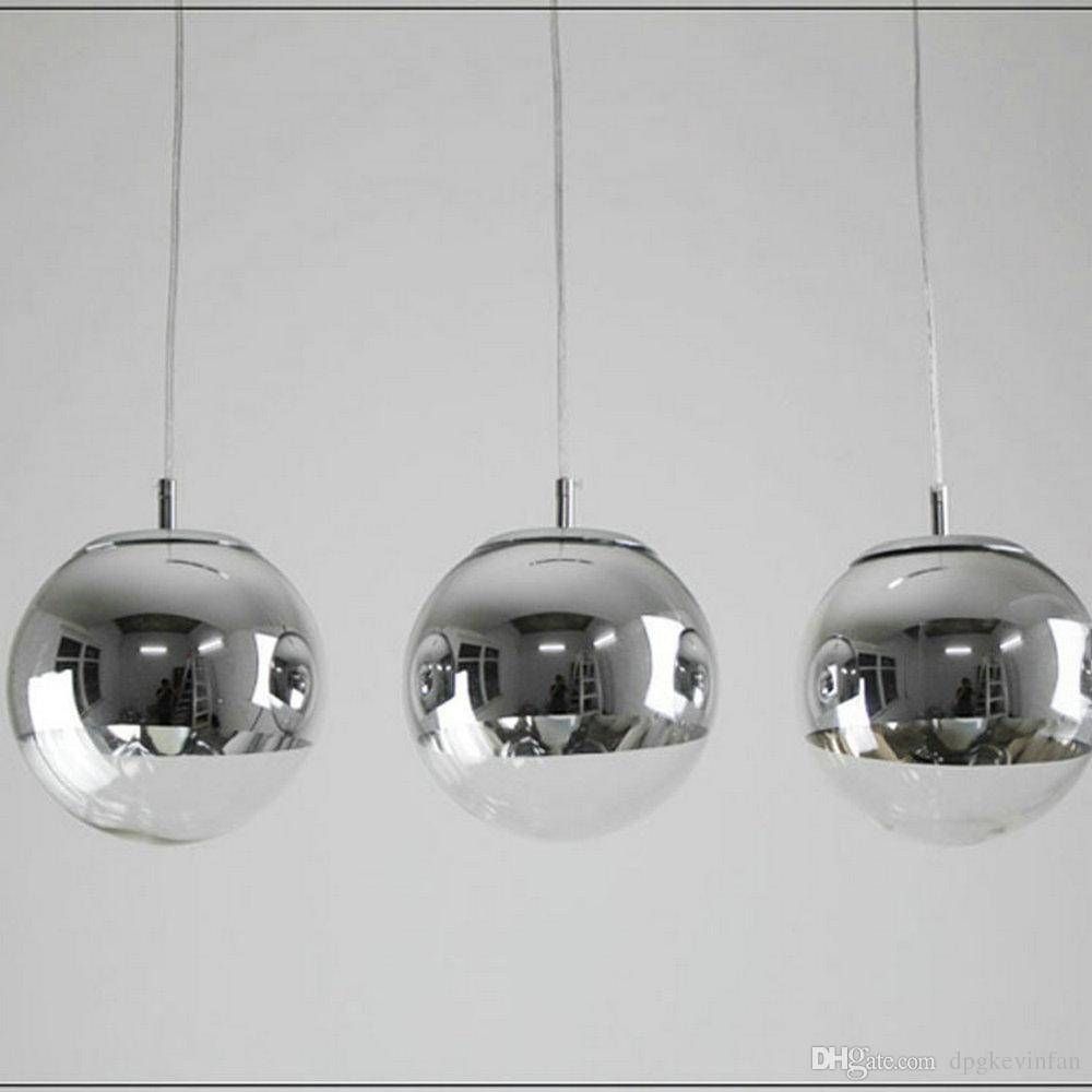 Discount Modern Tom Dixon Mirror Glass Ball Pendant Lights Intended For Disco Ball Pendant Lights (Photo 7 of 15)
