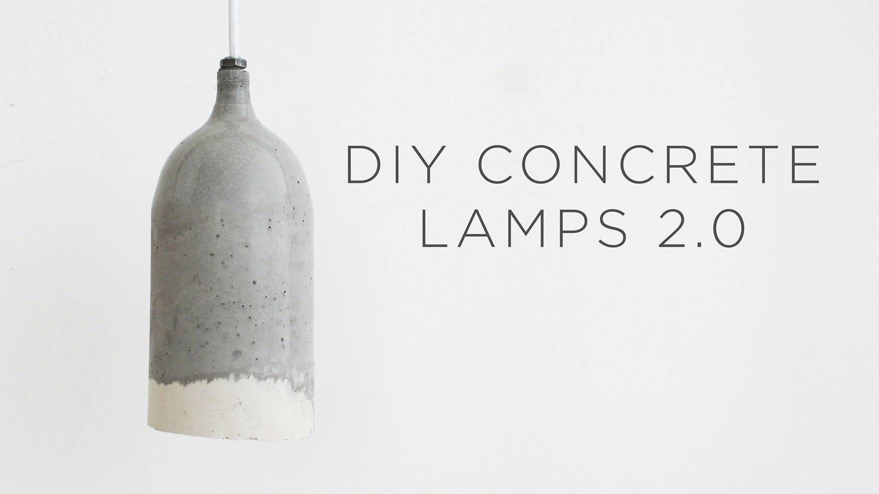 Diy Concrete Pendant Lamps 2.0 | Design Updates – Youtube With Regard To Diy Concrete Pendant Lights (Photo 3 of 15)