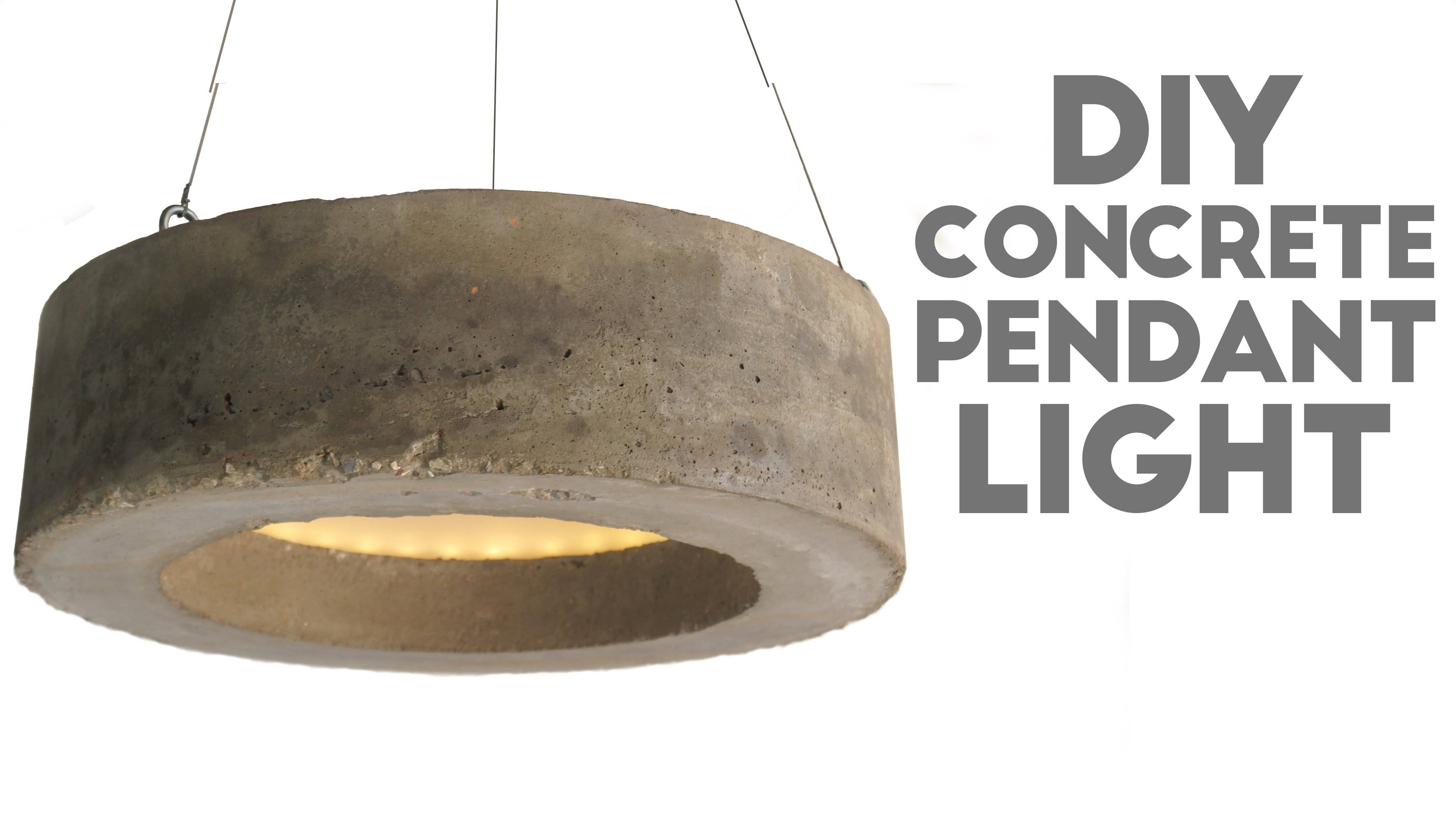 Diy Concrete Pendant Light | Modern Builds | Ep. 42 – Youtube In Diy Concrete Pendant Lights (Photo 1 of 15)