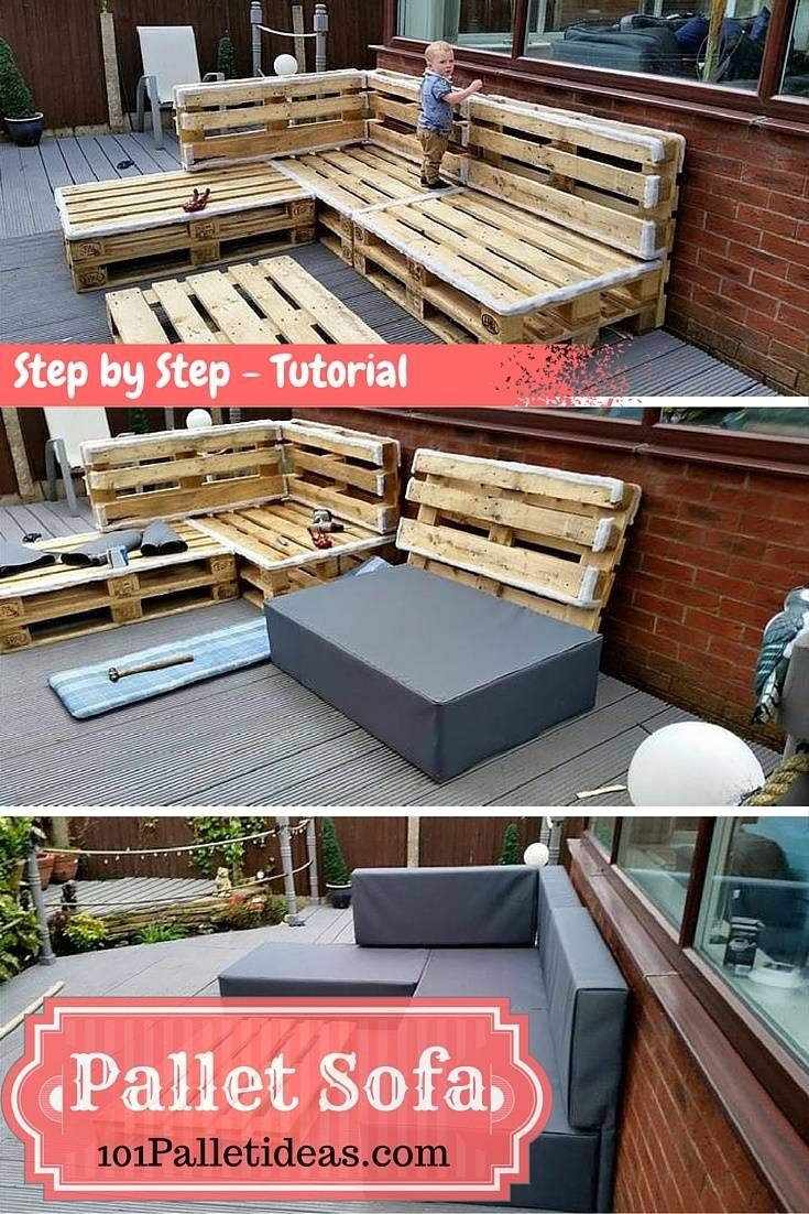 Diy Pallet Sectional Sofa : Tutorial For Building A Sectional Sofas (View 14 of 15)