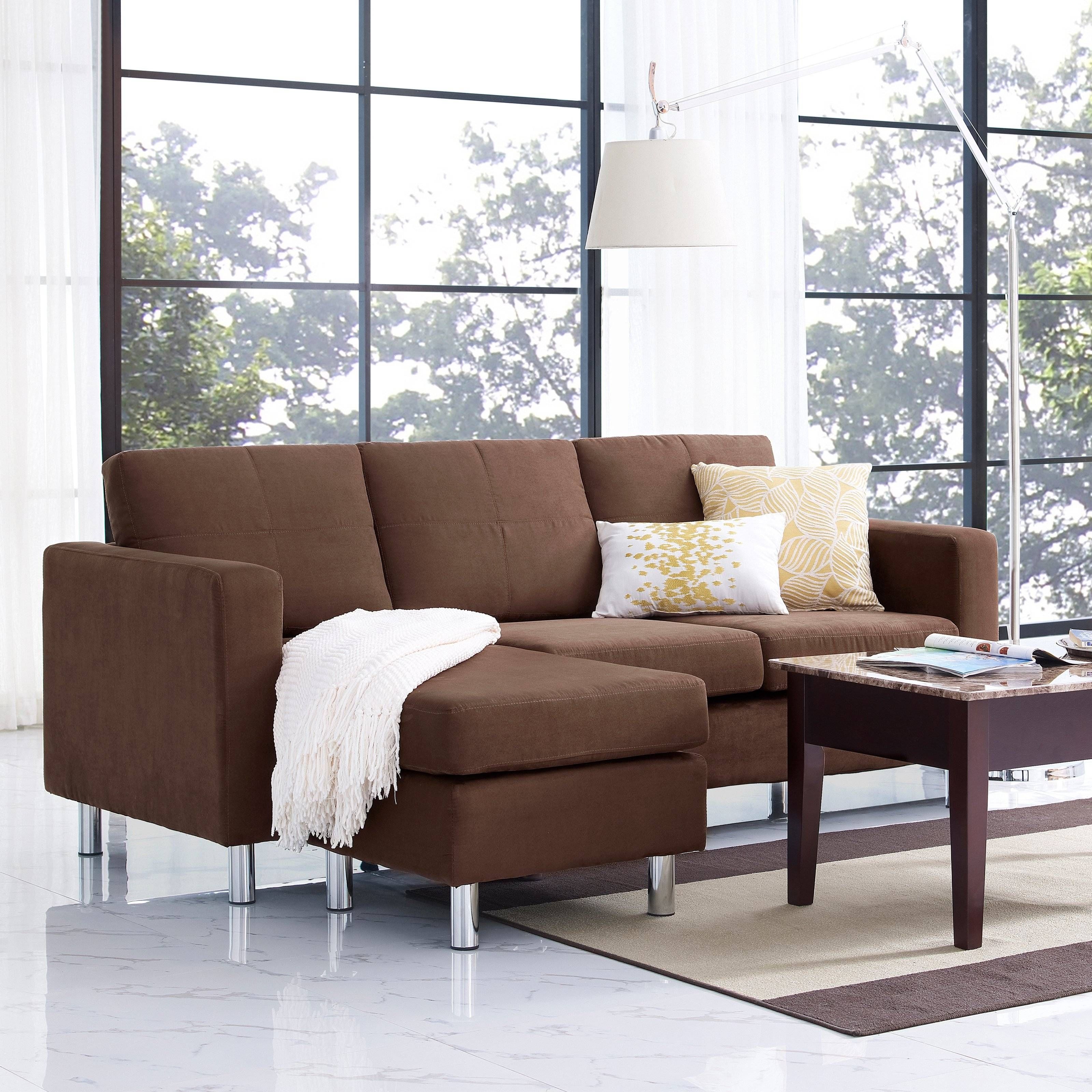 Dorel Living Small Spaces Configurable Sectional Sofa | Hayneedle For Small Spaces Configurable Sectional Sofas (View 8 of 15)