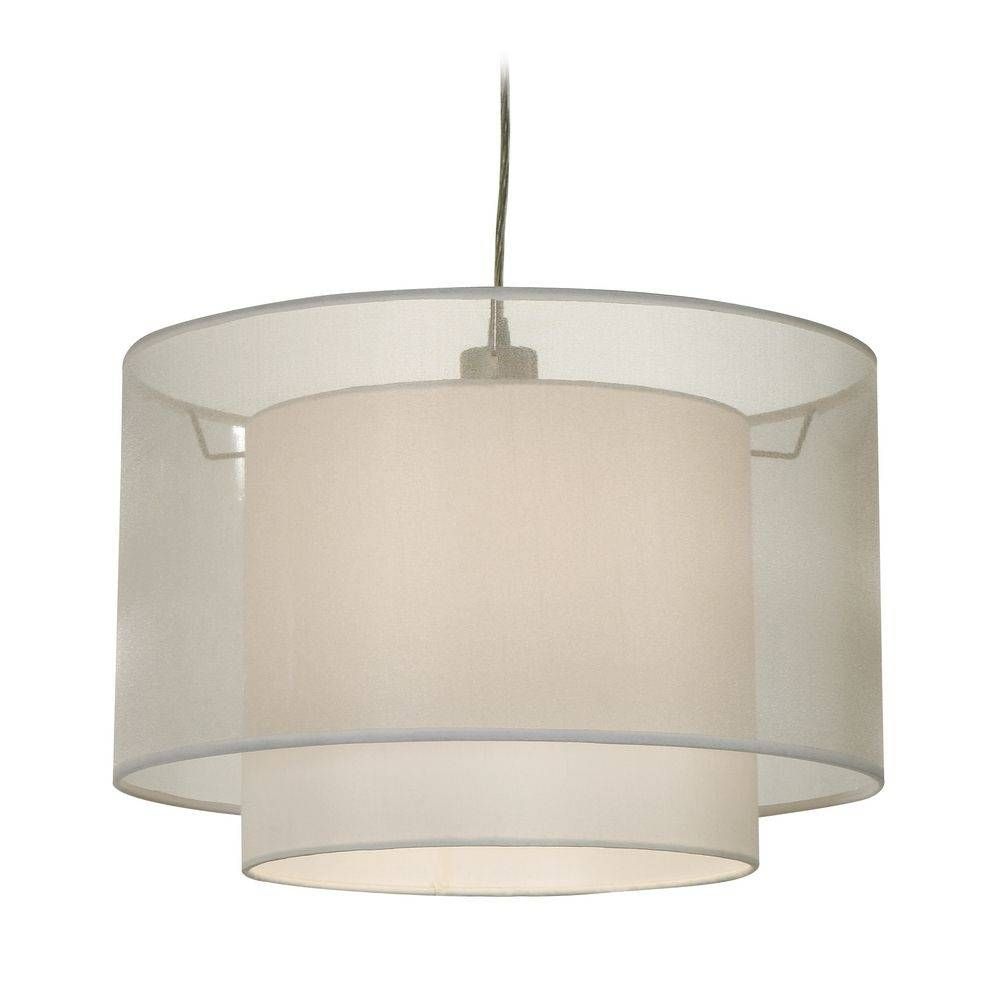 Drum Pendant Lighting | Home Designs With Regard To Double Pendant Lights Fixtures (View 14 of 15)
