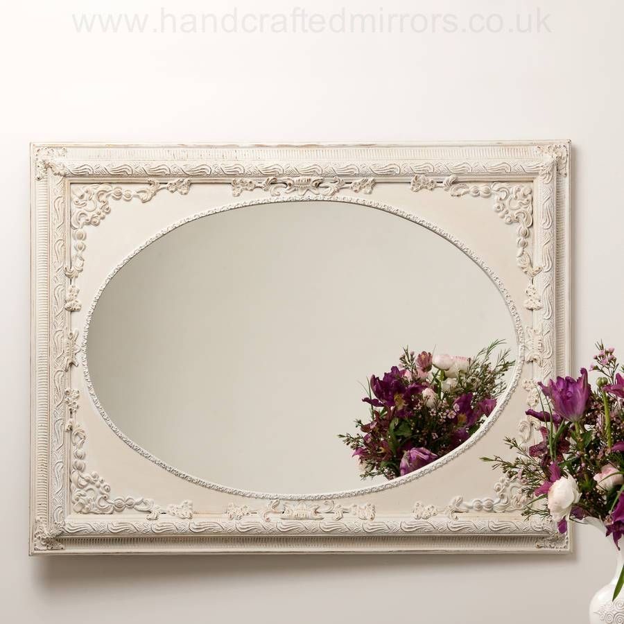 Dutch Oval French Hand Painted Ornate Mirrorhand Crafted For Oval French Mirrors (View 7 of 15)