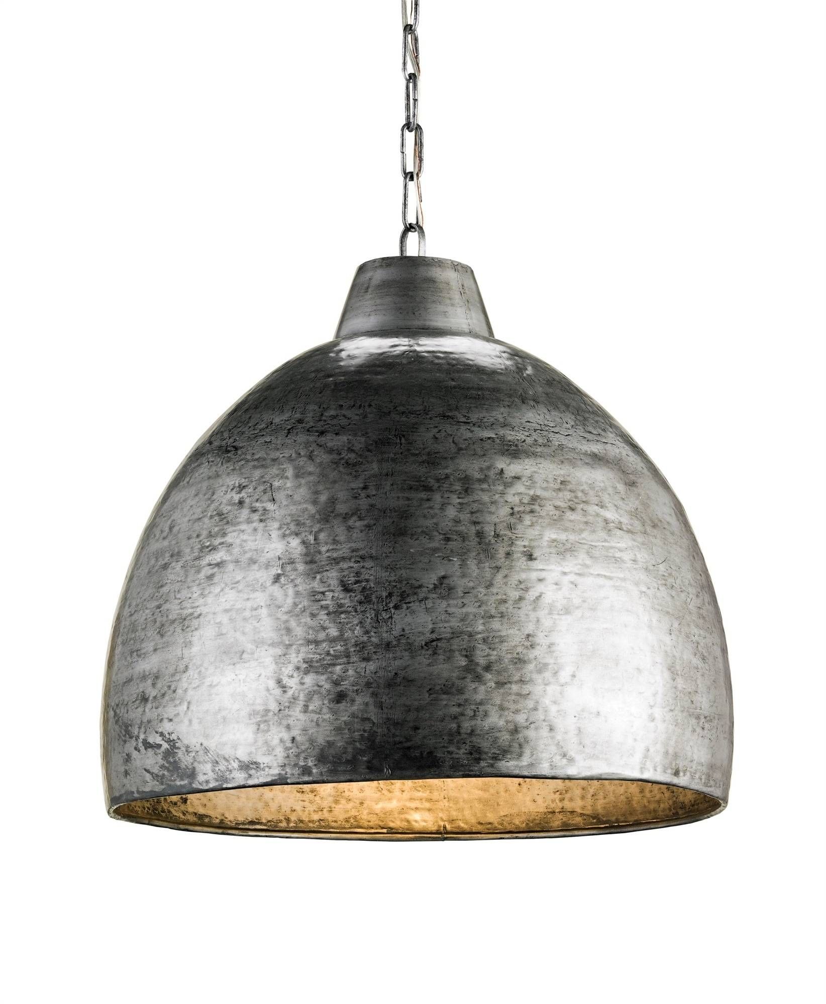 Earthshine Pendant Light | Currey And Company Pertaining To Hammered Metal Pendant Lights (View 4 of 15)