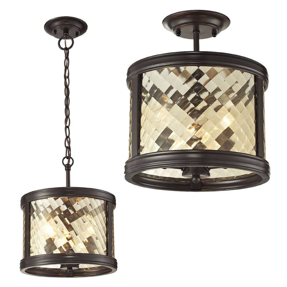 Elk 31451 3 Chandler Oil Rubbed Bronze Home Ceiling Lighting In Oil Rubbed Bronze Pendant Light Fixtures (Photo 1 of 15)