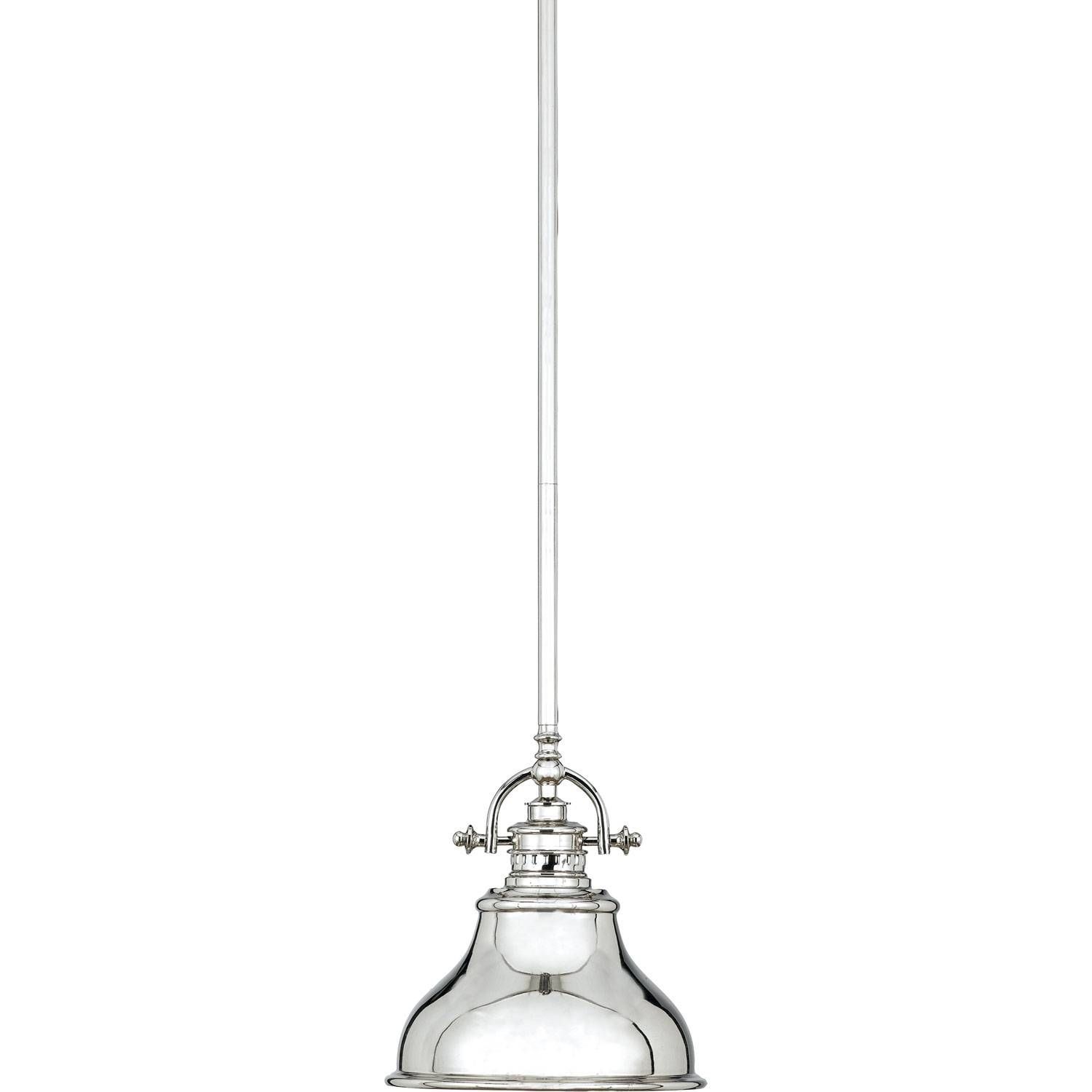 Emery Imperial Silver Mini Pendant Quoizel Stem Mini Pendant Intended For Quoizel Pendant Light Fixtures (View 12 of 15)