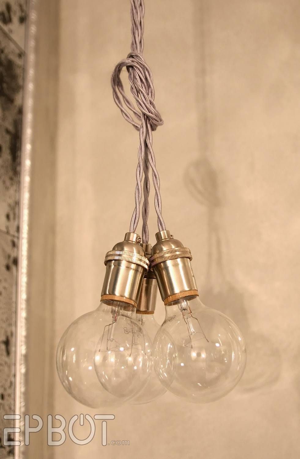 Epbot: Wire Your Own Pendant Lighting – Cheap, Easy, & Fun! Inside Homemade Pendant Lights (View 9 of 15)