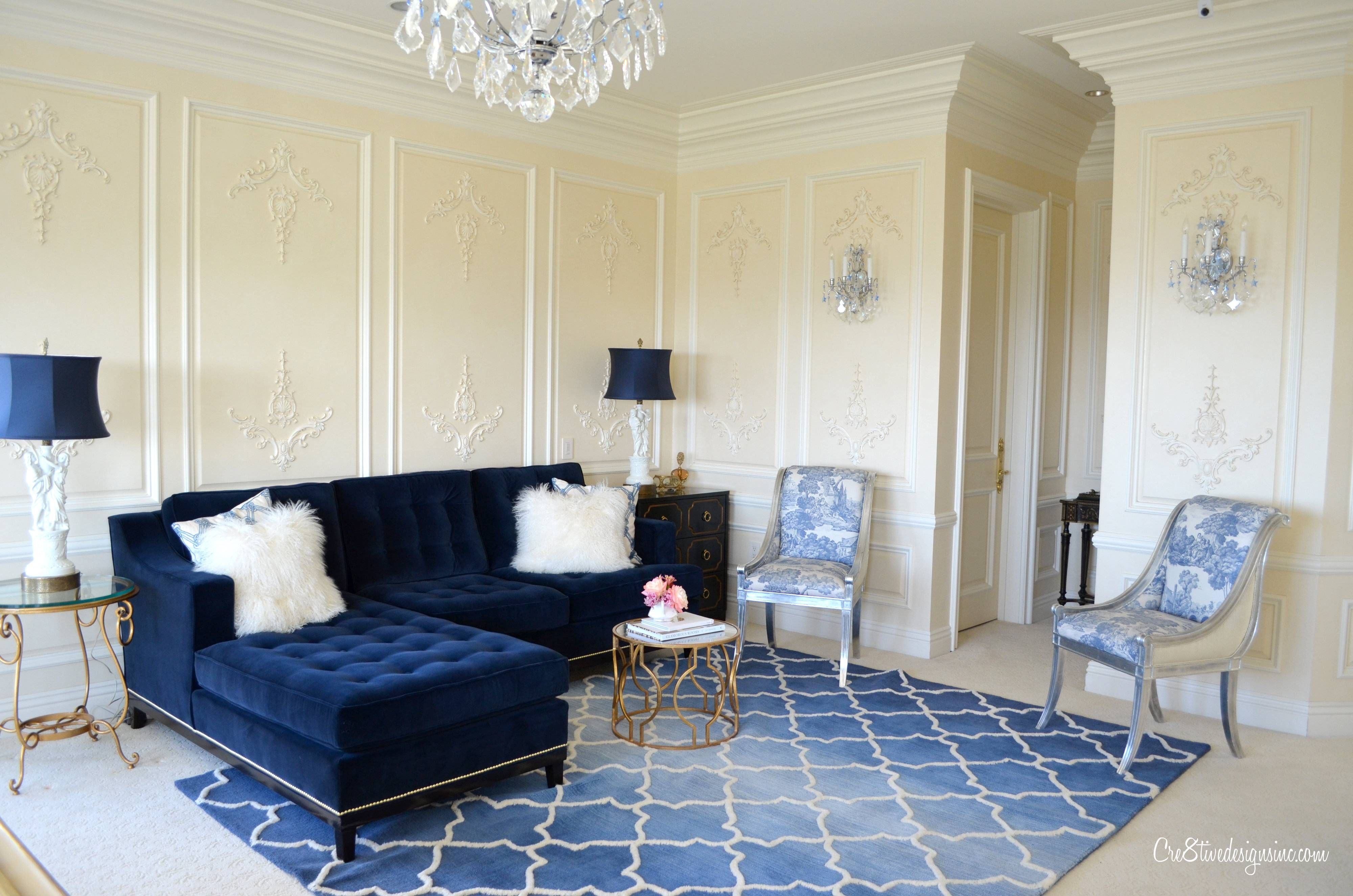 Extraordinary Navy Blue Living Room | Midnight Blue | Pinterest Pertaining To Midnight Blue Sofas (View 9 of 15)