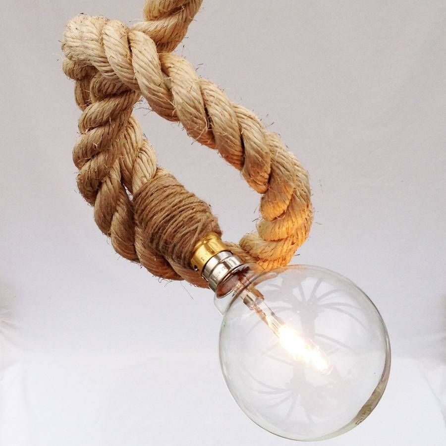 Fancy Rope Pendant Light 78 On White Pendant Lighting With Rope For Fancy Rope Pendant Lights (Photo 13 of 15)
