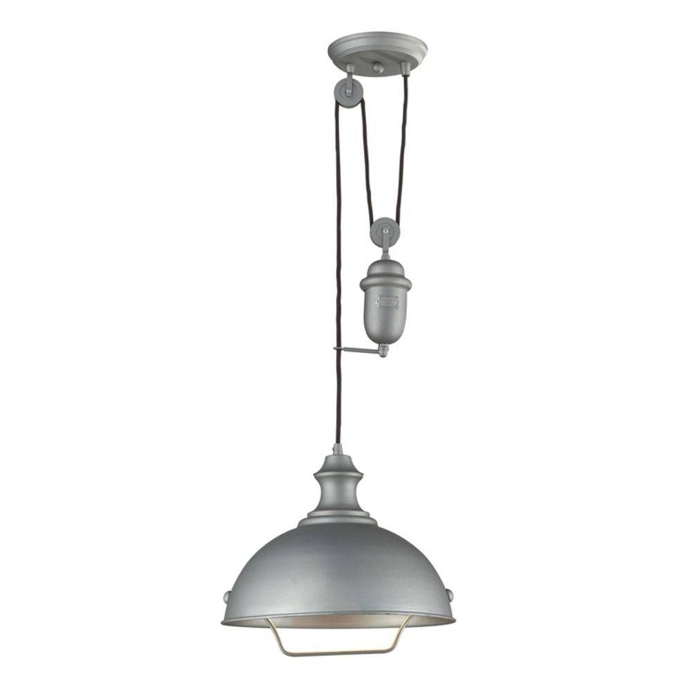 Farmhouse Pulley Pendant Light – Copper Finish | 65061 1 Within Pulley Pendant Lighting (Photo 13 of 15)