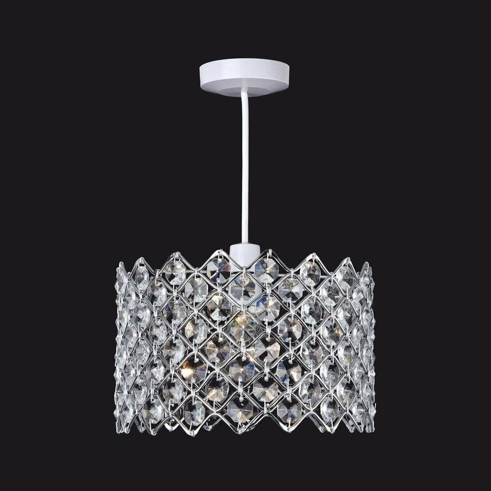 Firstlight 8112 Easy Fit Crystal Ceiling Pendant Light – Lighting With Easy Fit Pendant Lights (View 7 of 15)