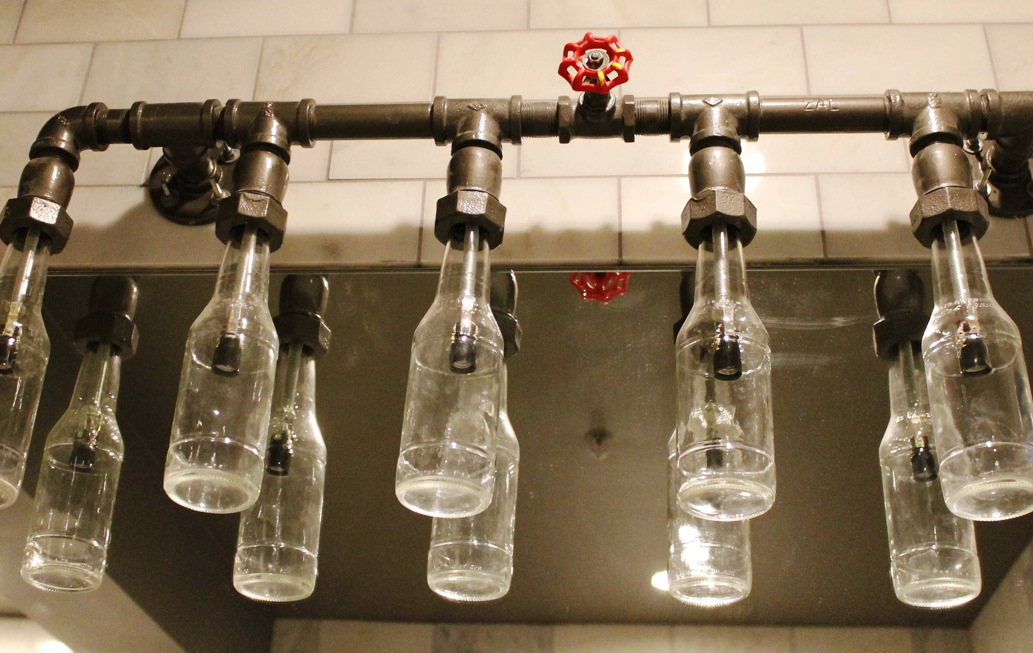 wine bottle kitchen pendant light