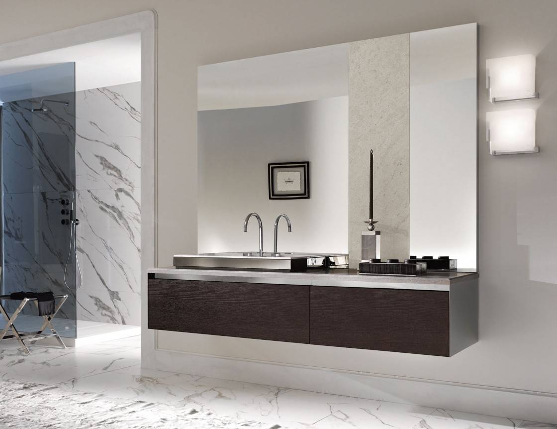 Featured Photo of 15 Inspirations Large Frameless Bathroom Mirrors