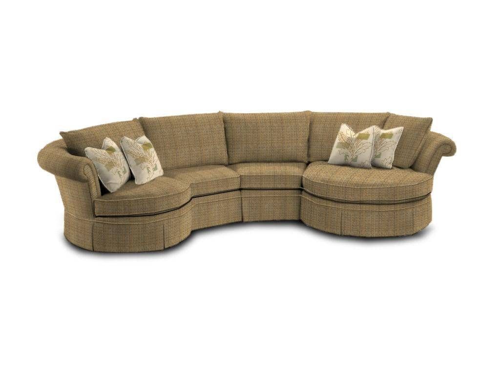 Furniture: Curved Sectional Sofa With Recliner With Curved Couches Regarding Half Circle Sectional Sofas (View 7 of 15)