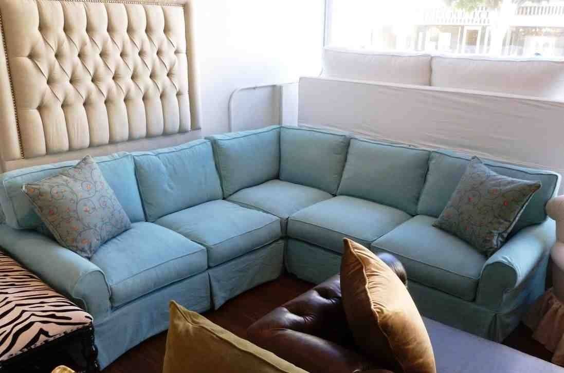 Furniture: Slipcover Sectional | Couch Cover Walmart | Slipcovers Regarding Blue Slipcover Sofas (View 15 of 15)