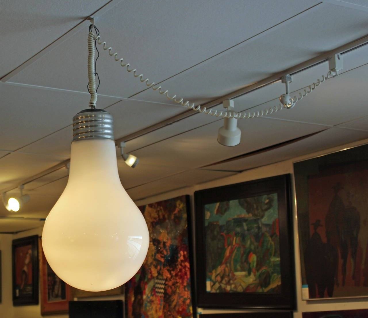 Giant Light Bulb Pendant Hanging Light Fixture At 1stdibs With Giant Lights Bulb Pendants (Photo 1 of 15)