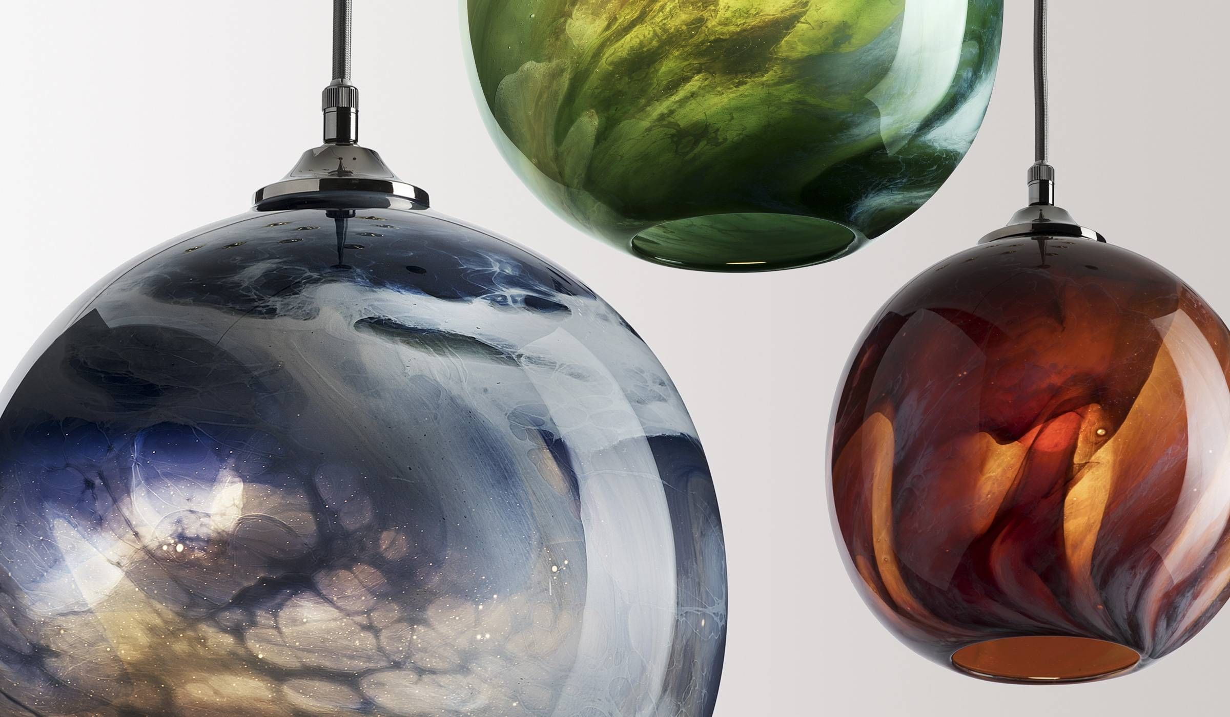 Glass Lighting – Rothschild & Bickers For Handmade Glass Pendant Lights (Photo 8 of 15)