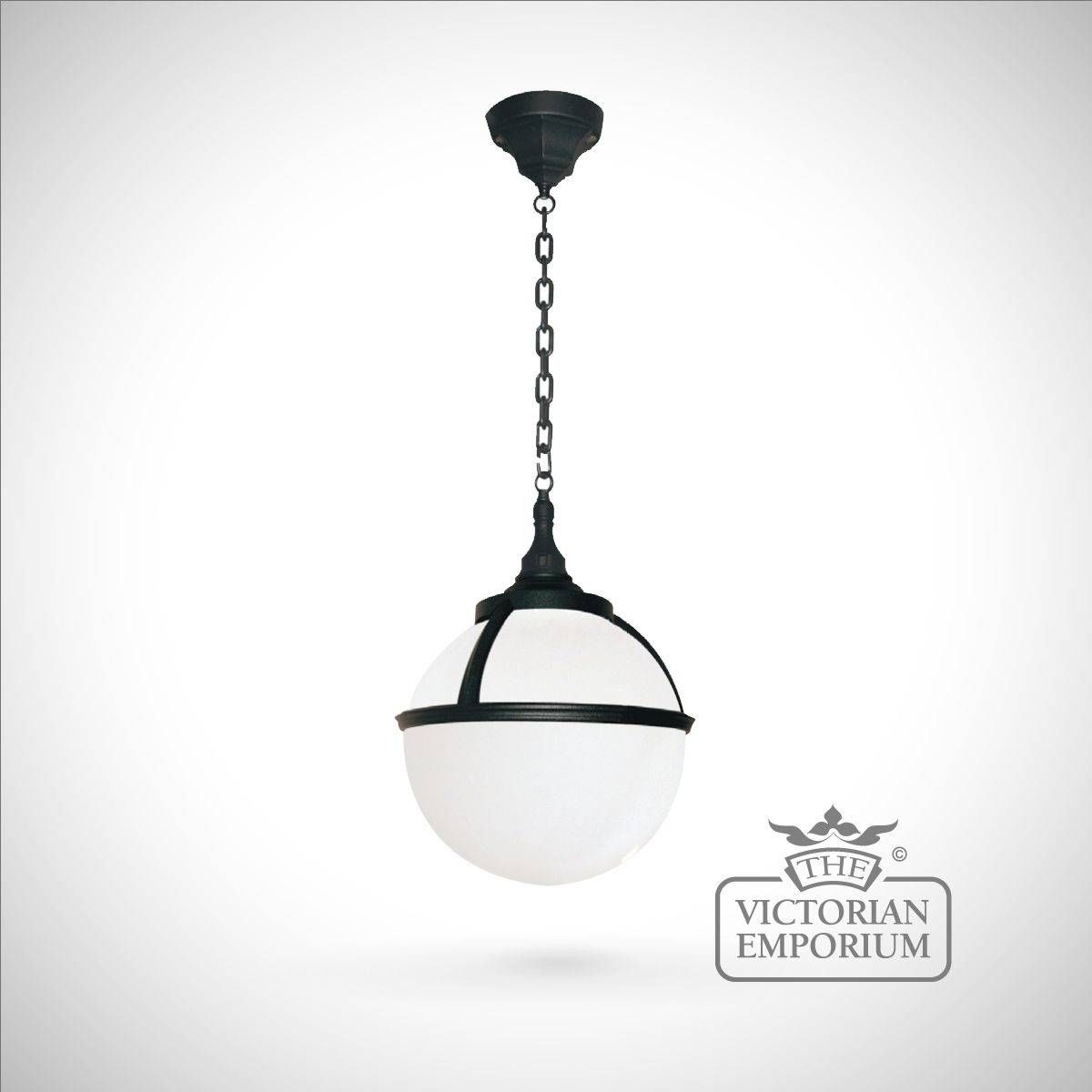 Globe Chain Lantern | Exterior Ceiling Lights Regarding Victorian Pendant Lights (View 5 of 15)