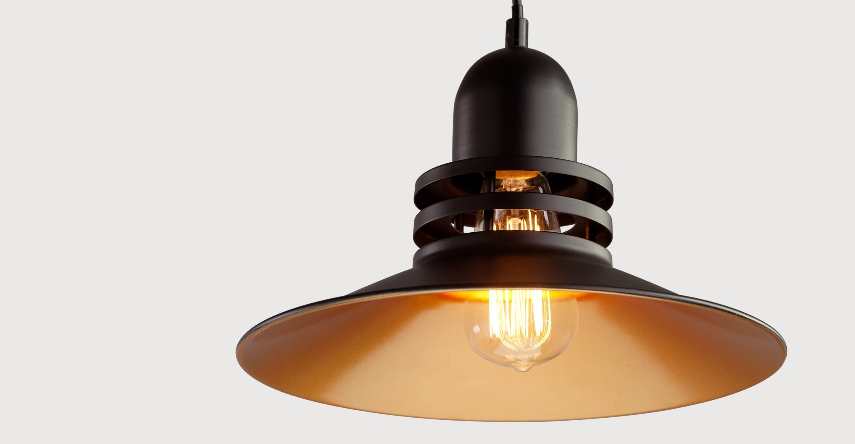 Goodwin Pendant Light In Black And Gold | Made Throughout Black And Gold Pendant Lights (Photo 15 of 15)