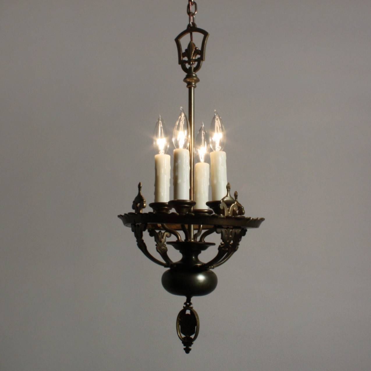 Gorgeous Antique Spanish Revival Pendant Light, Fleur De Lis With Fleur De Lis Pendant Lights (Photo 11 of 15)