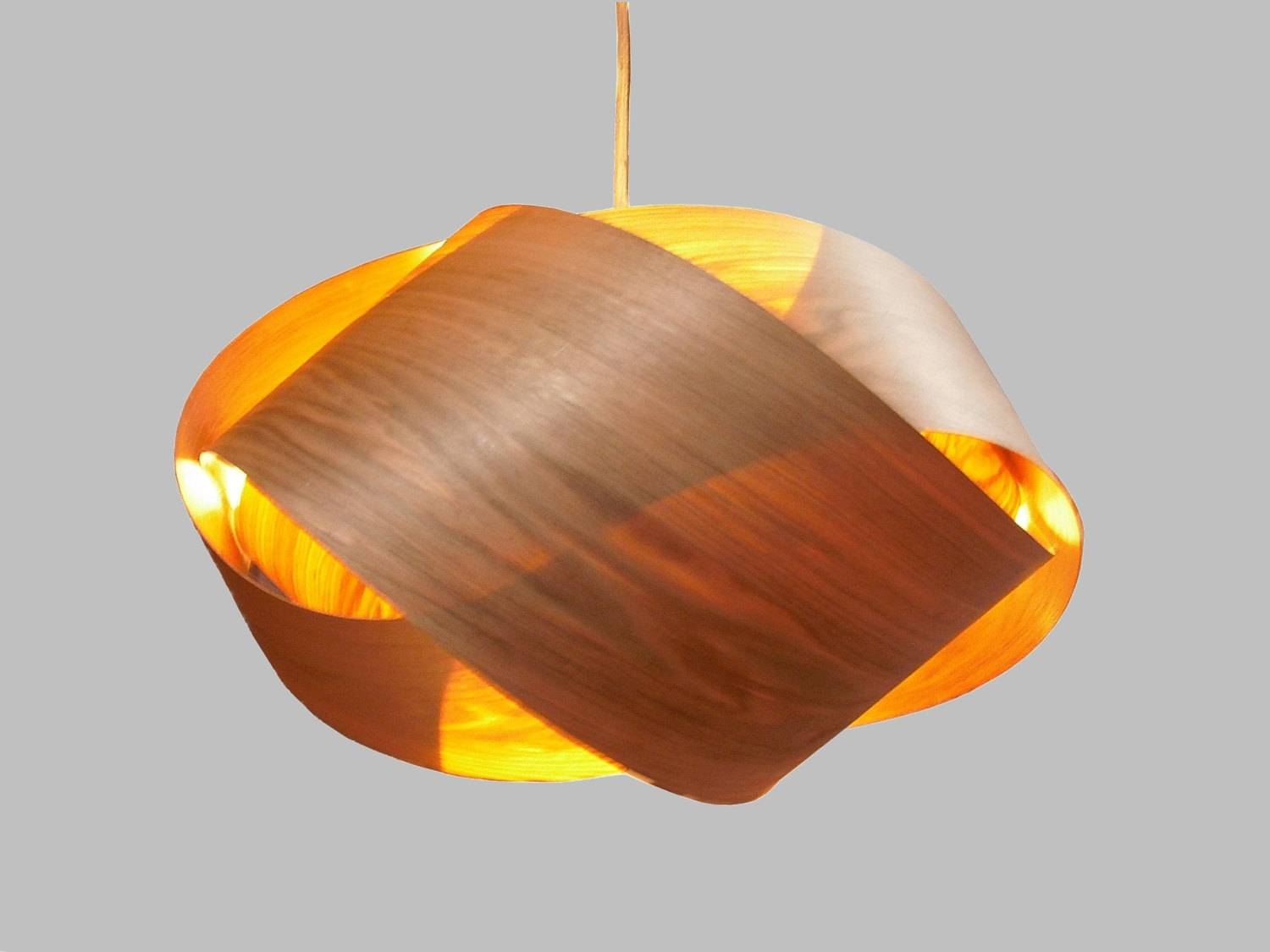 Granny Knot Wood Veneer Pendant Lamp Butternut Throughout Wood Veneer Pendants (Photo 1 of 15)