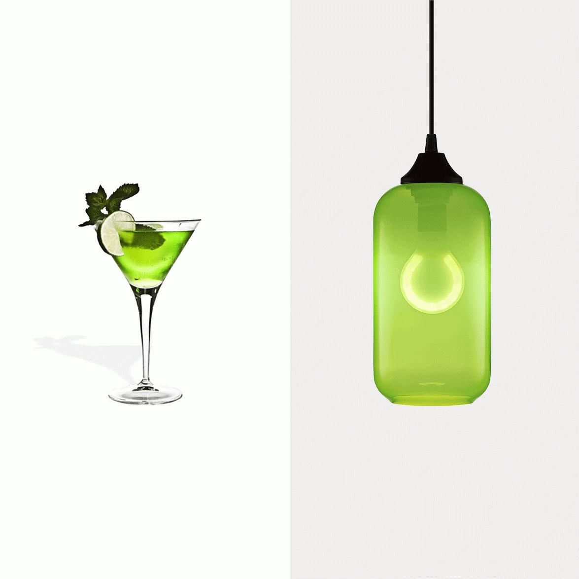 Green Glass Pendant Lighting Celebrates National Margarita Day In Green Glass Pendant Lighting (View 11 of 15)