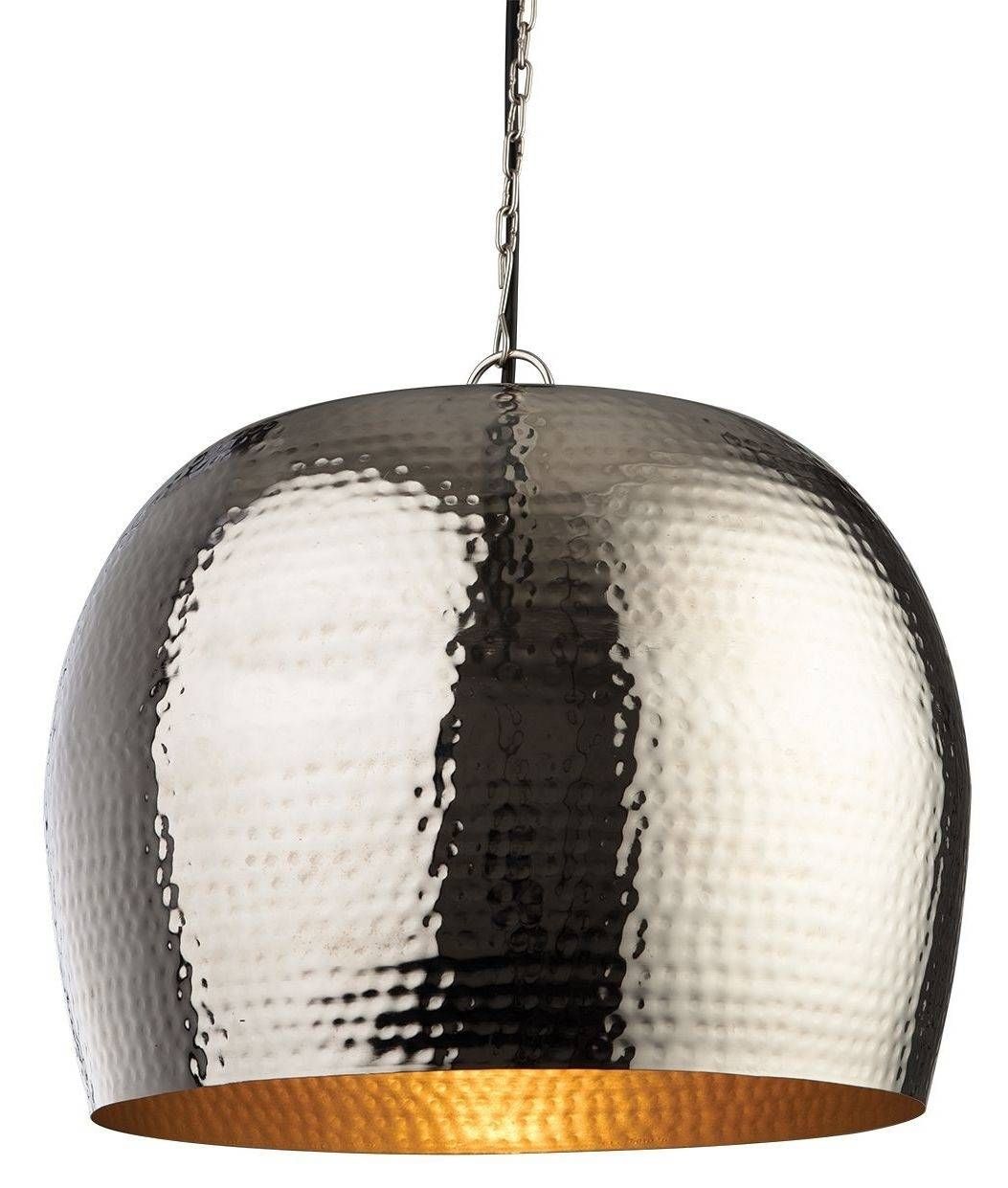 Hammered Finish Metal Pendant 350mm Throughout Hammered Metal Pendant Lights (View 1 of 15)