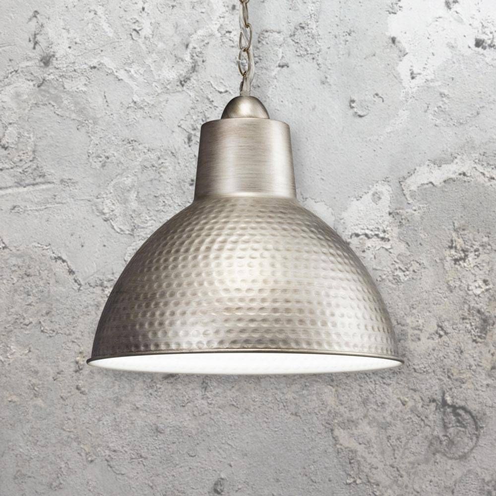 Hammered Pendant Light Cl 33232 | Products | E2 Contract Lighting | Uk Inside Hammered Metal Pendant Lights (View 14 of 15)