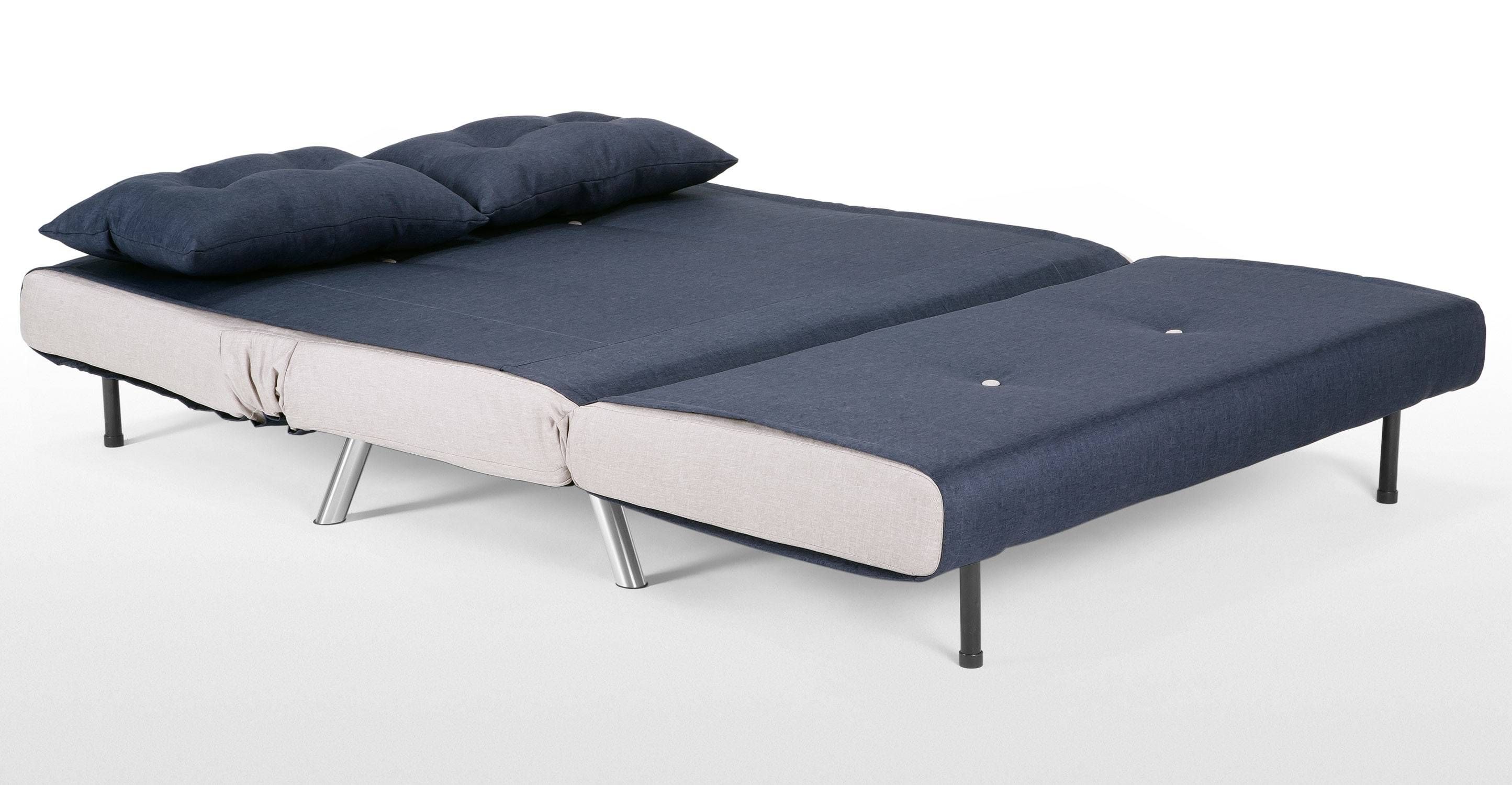 Haru Small Sofa Bed In Quartz Blue | Made Within Sofa Beds Chairs (View 12 of 15)