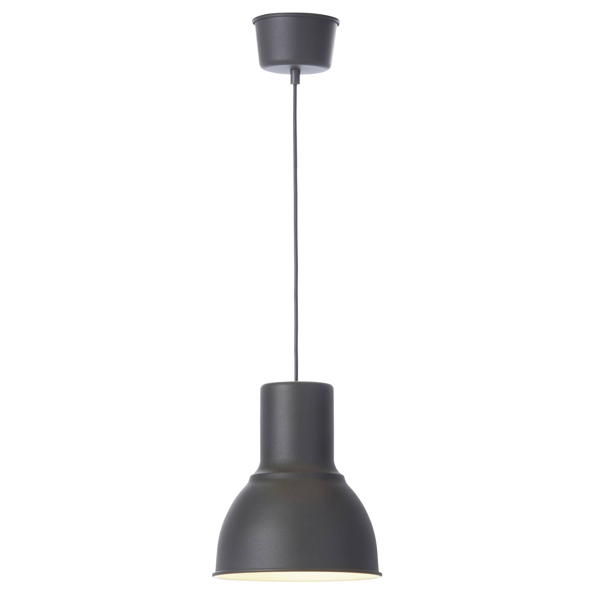 Hektar Pendant Lamp Dark Grey 22 Cm – Ikea Throughout Ikea Hanging Lights (Photo 1 of 15)