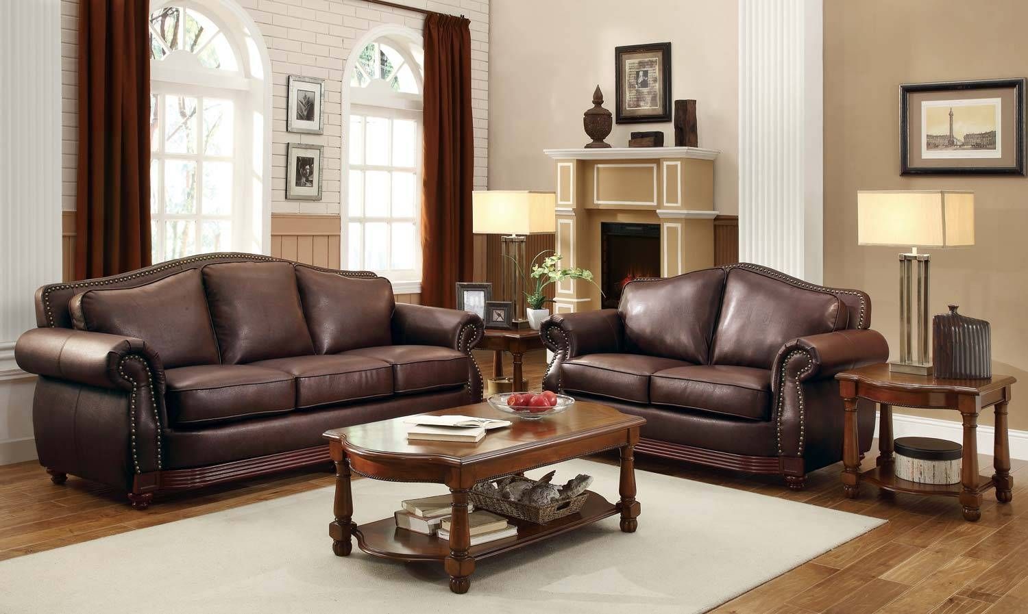 Homelegance Midwood Bonded Leather Sofa Collection – Dark Brown Regarding Bonded Leather Sofas (View 5 of 15)