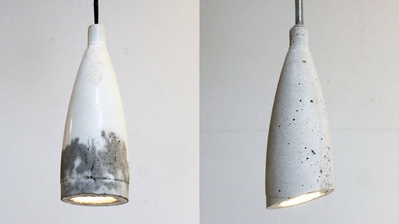 Homemade Modern, Episode 9 — Diy Concrete Pendant Lamp – Youtube Inside Diy Concrete Pendant Lights (View 2 of 15)