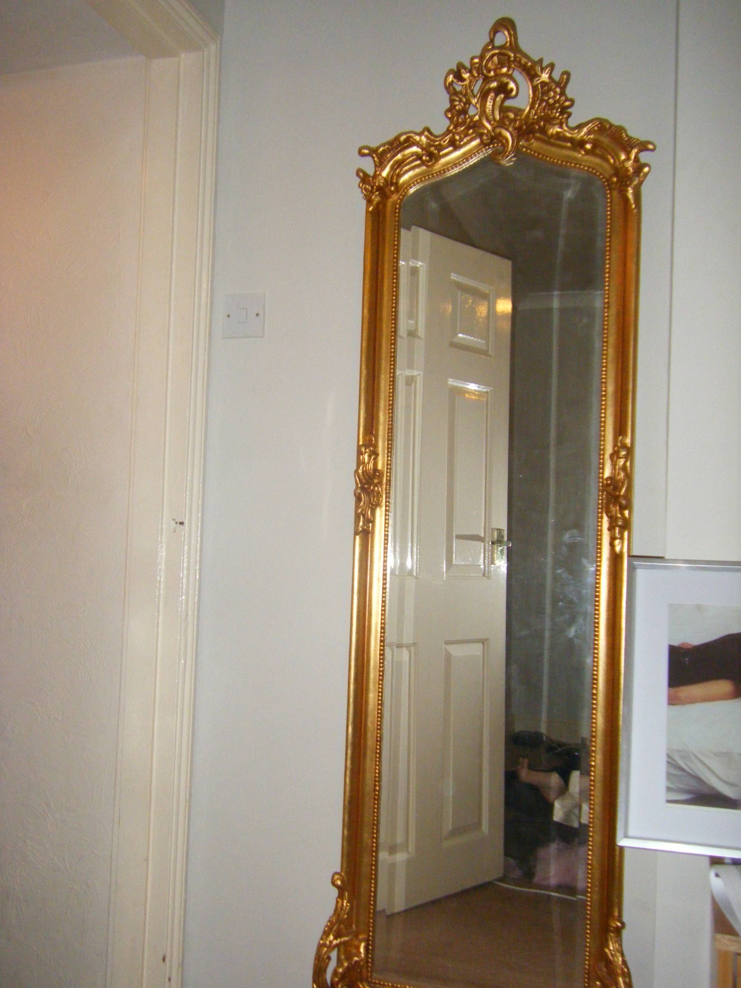 Homeware: Oval Full Length Standing Mirror | Large Floor Mirrors Throughout Full Length Antique Mirrors (View 3 of 15)