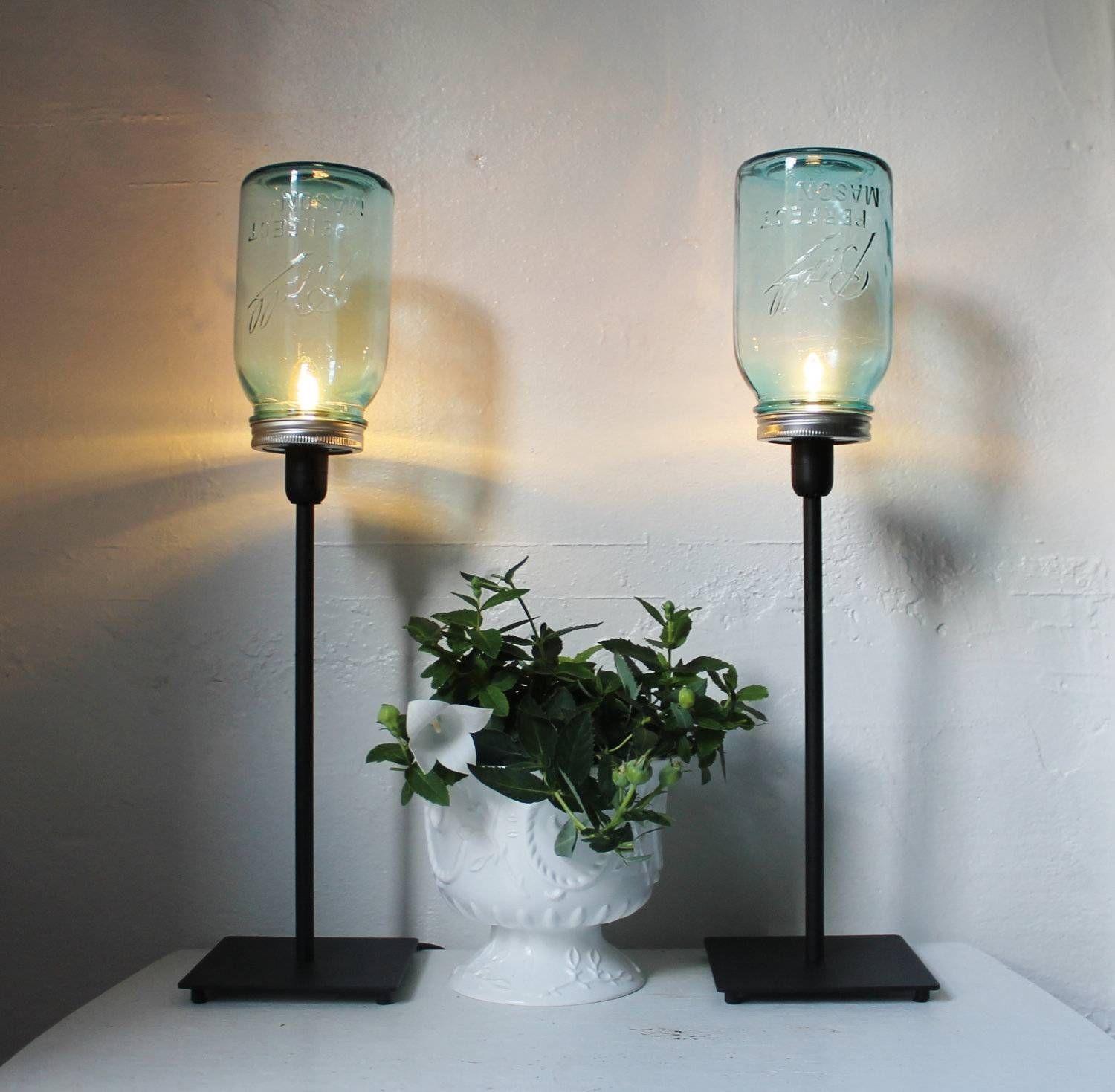 How To Create Mason Jar Lighting Fixtures | Homesfeed With Glass Jug Lights Fixtures (Photo 12 of 15)