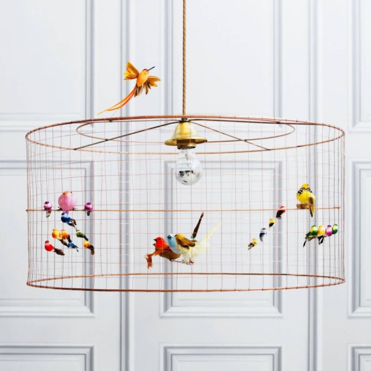 How To Make A Birdcage Pendant Light – Sophie Robinson With Bird Cage Pendant Lights (View 7 of 15)
