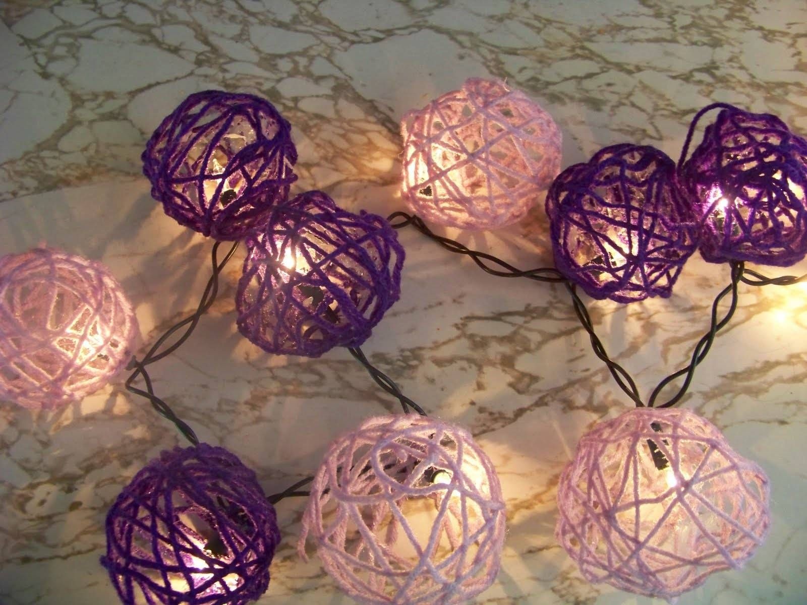 How To Make Yarn Ball Lights (guest Post) – Red Ted Art's Blog Inside Diy Yarn Lights (View 4 of 15)
