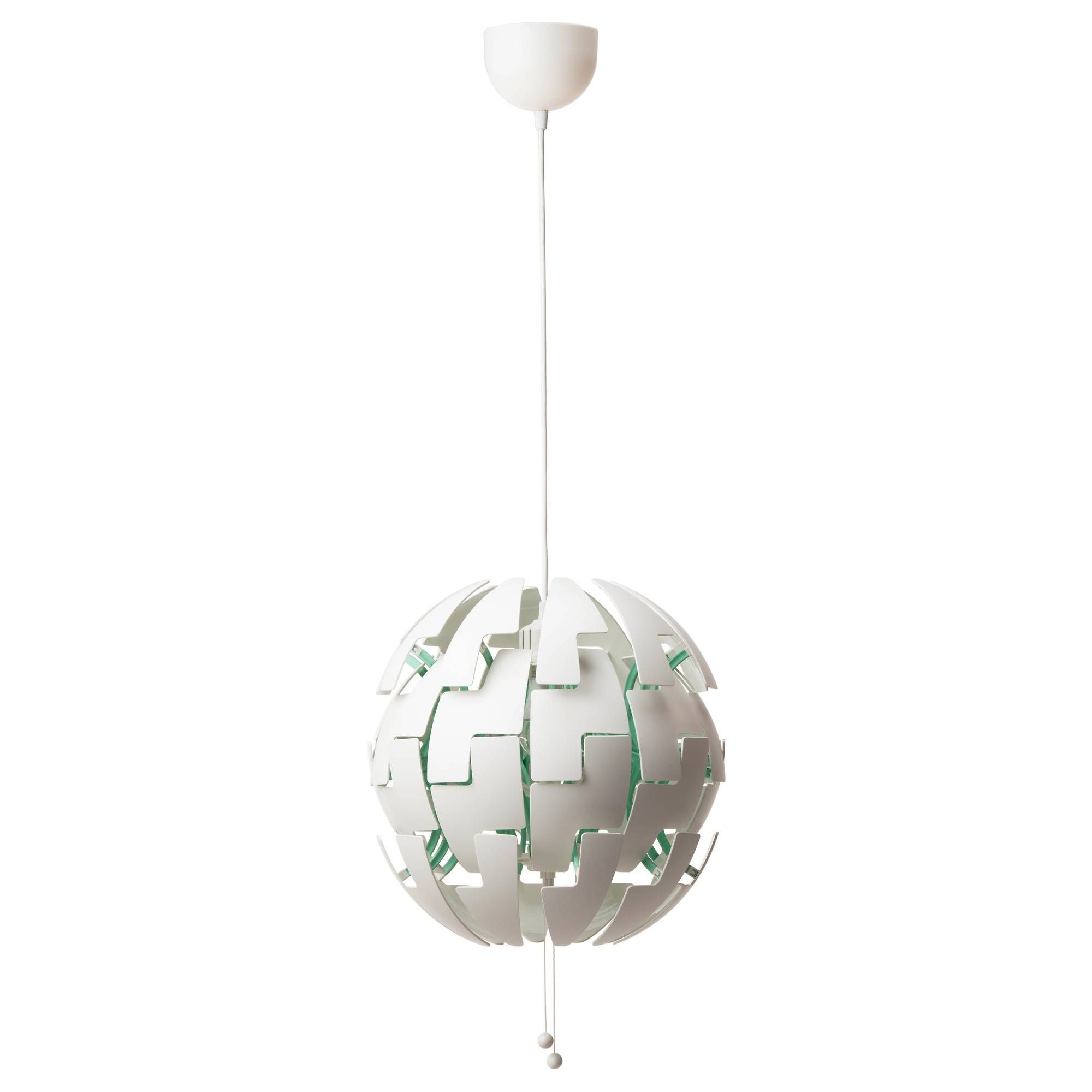 Ikea Ps 2014 Pendant Lamp White/turquoise – Ikea Inside Ikea Globe Lights (View 9 of 15)