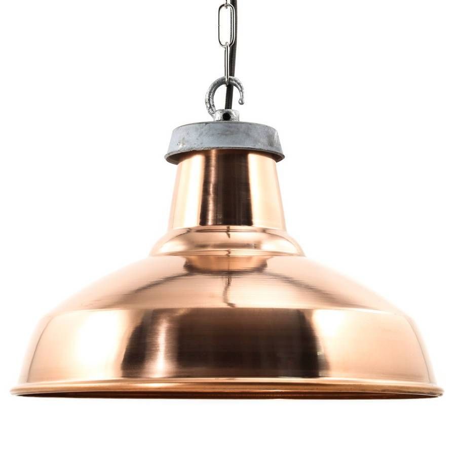 Industrial Copper Pendant Lightfactorylux | Notonthehighstreet Regarding Boston Pendant Lights (Photo 10 of 15)