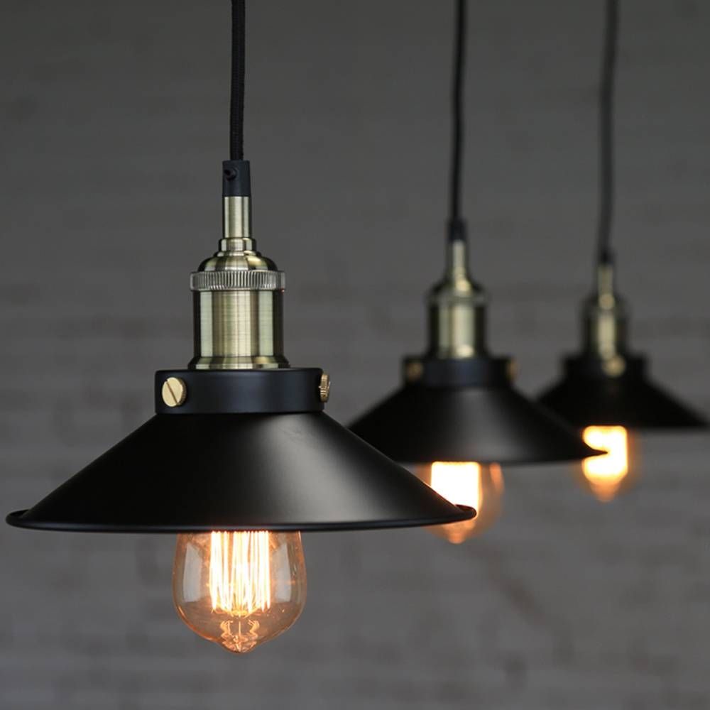 Industrial Factory Style Pendant Light Vintage Pendant Lamp In Restaurant Pendant Lighting (View 13 of 15)
