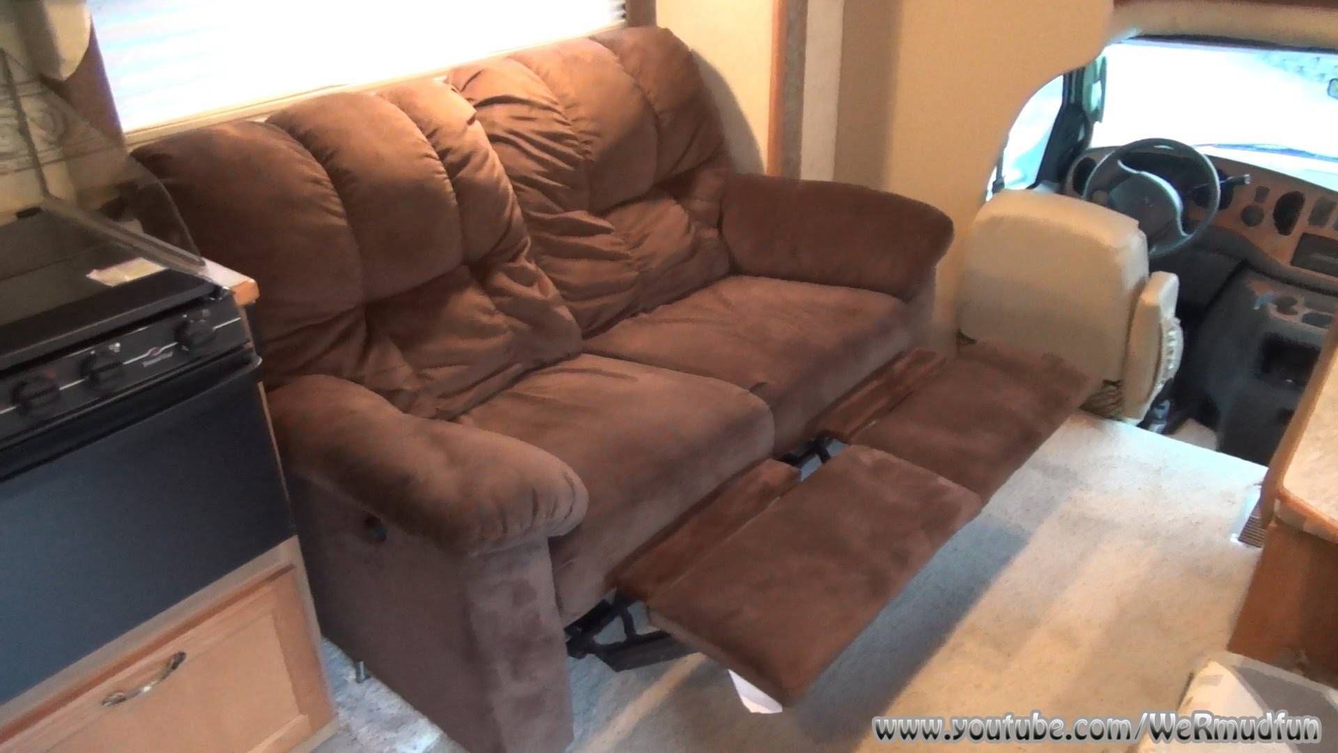 Installing A Reclining Loveseat In Our Rv – Youtube With Regard To Rv Recliner Sofas (View 2 of 15)